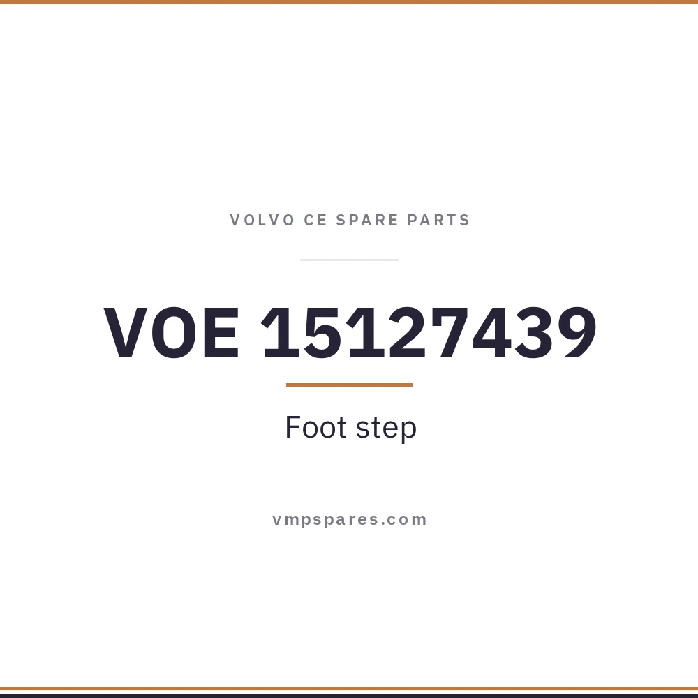 VOE 15127439 – Foot step