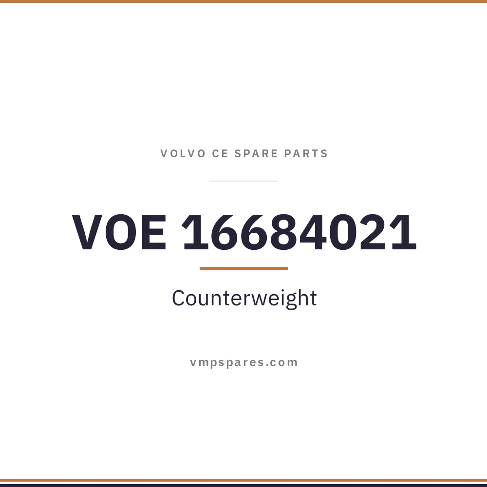 VOE 16684021 – Counterweight