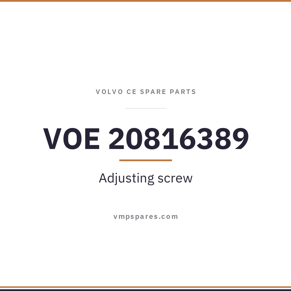 VOE 20816389 – Adjusting screw