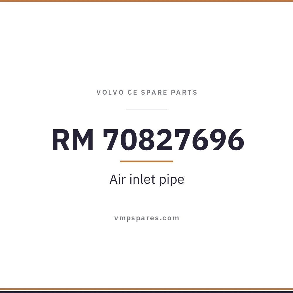 RM 70827696 – Air inlet pipe