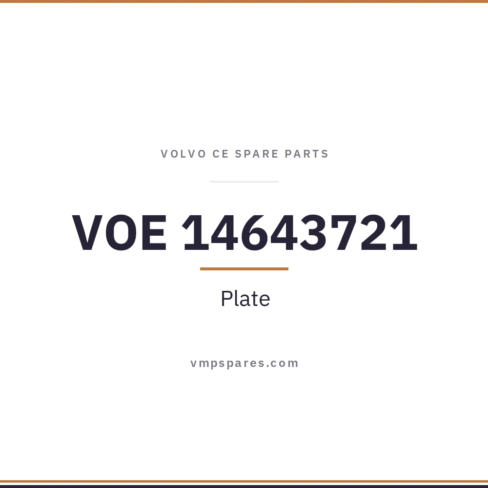 VOE 14643721 – Plate
