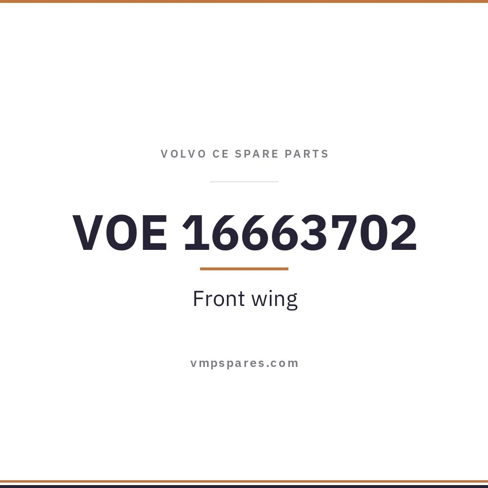 VOE 16663702 – Front wing