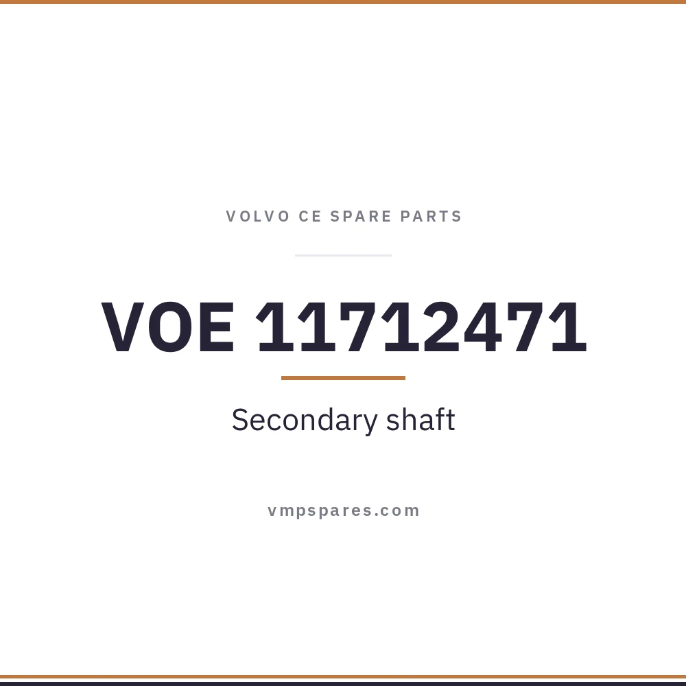 VOE 11712471 – Secondary shaft