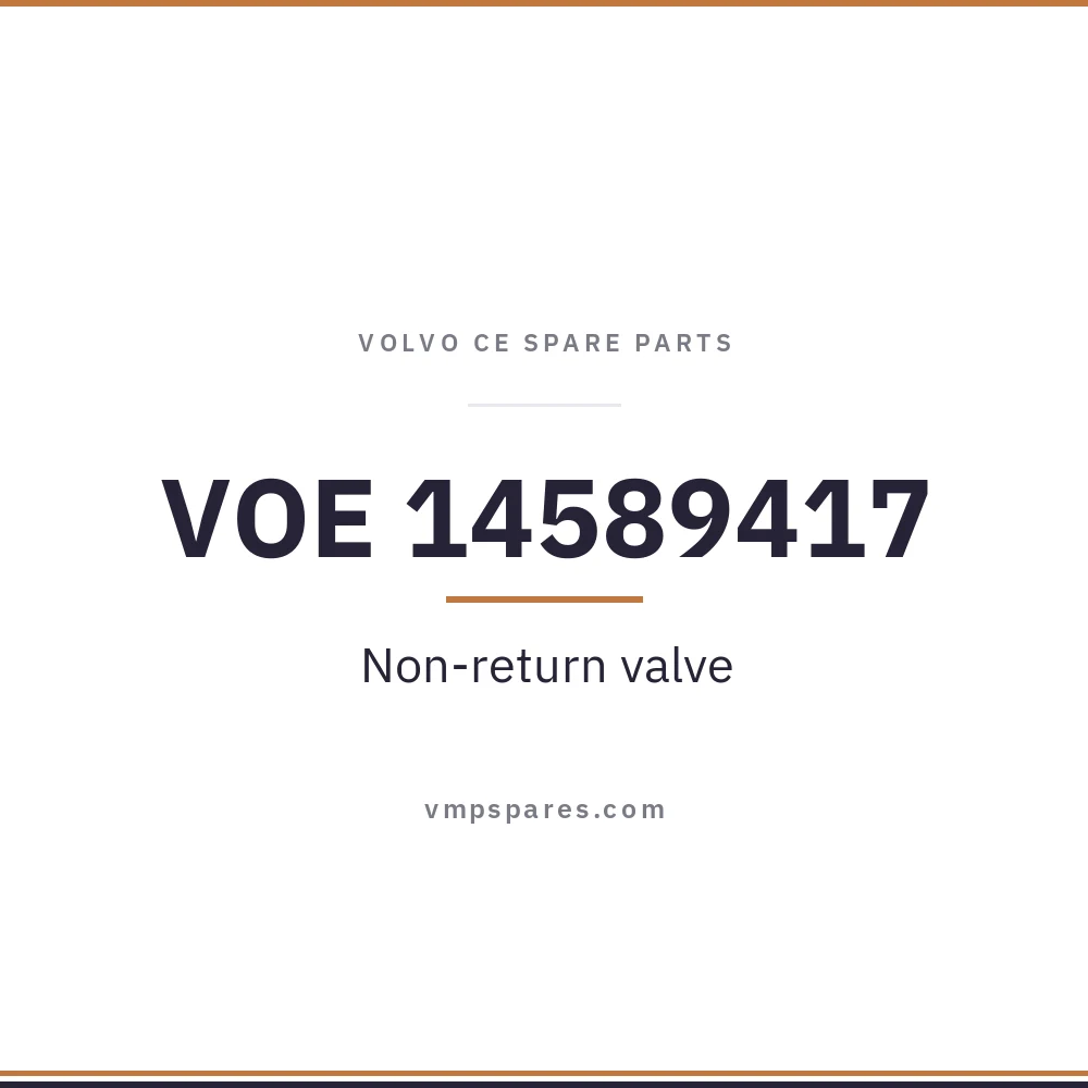 VOE 14589417 – Non-return valve