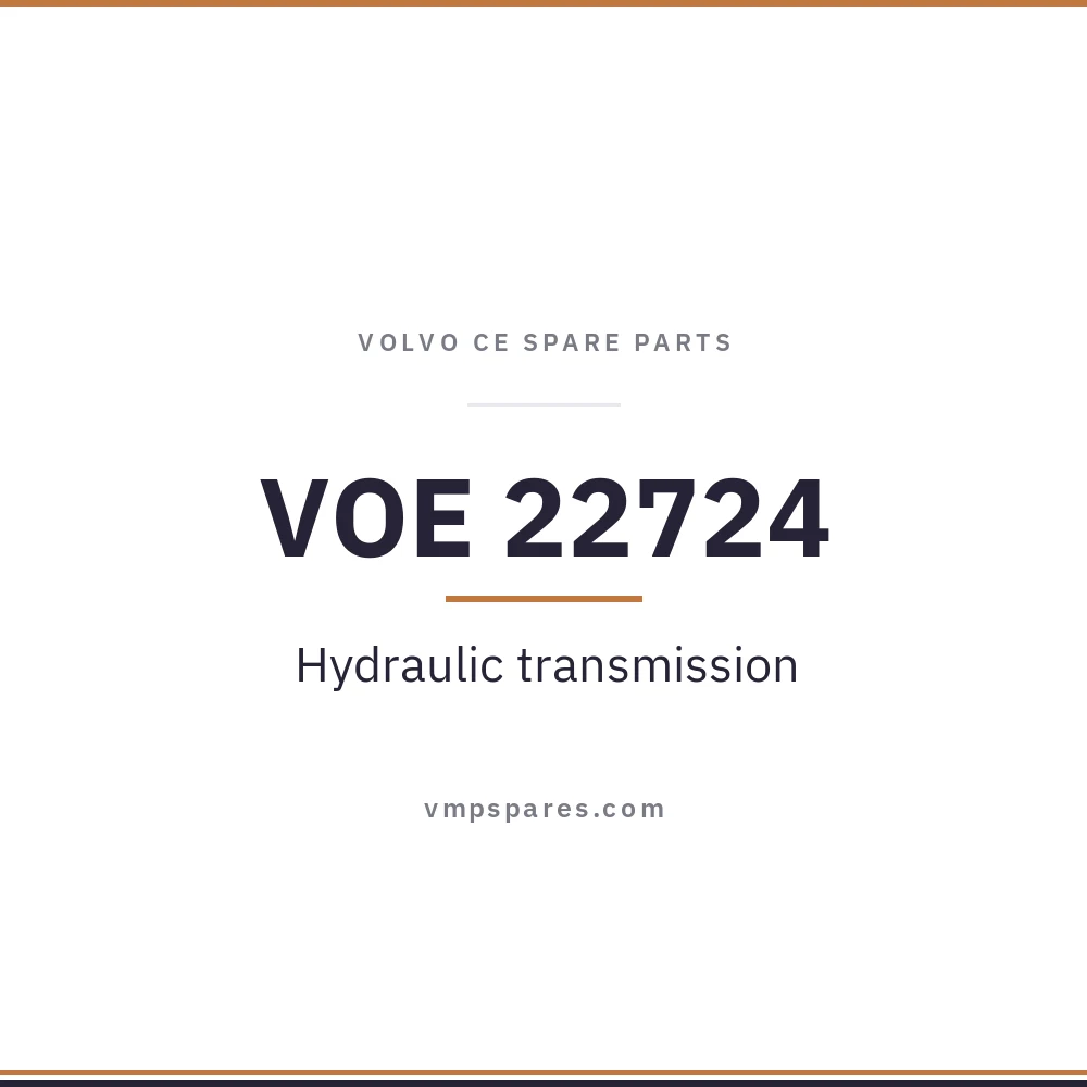 VOE 22724 – Hydraulic transmission