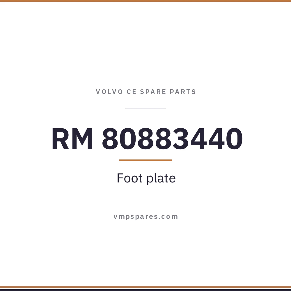 RM 80883440 – Foot plate