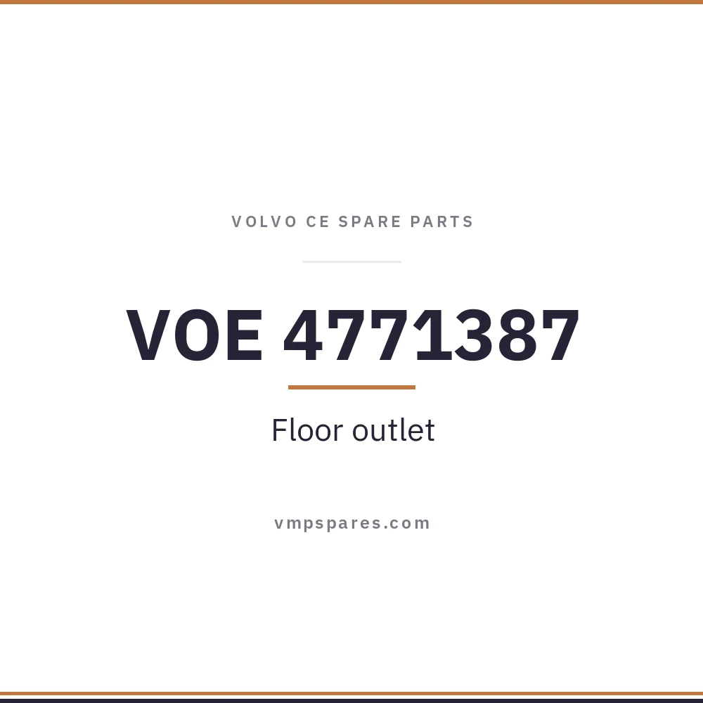 VOE 4771387 – Floor outlet