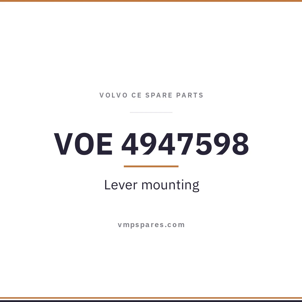 VOE 4947598 – Lever mounting