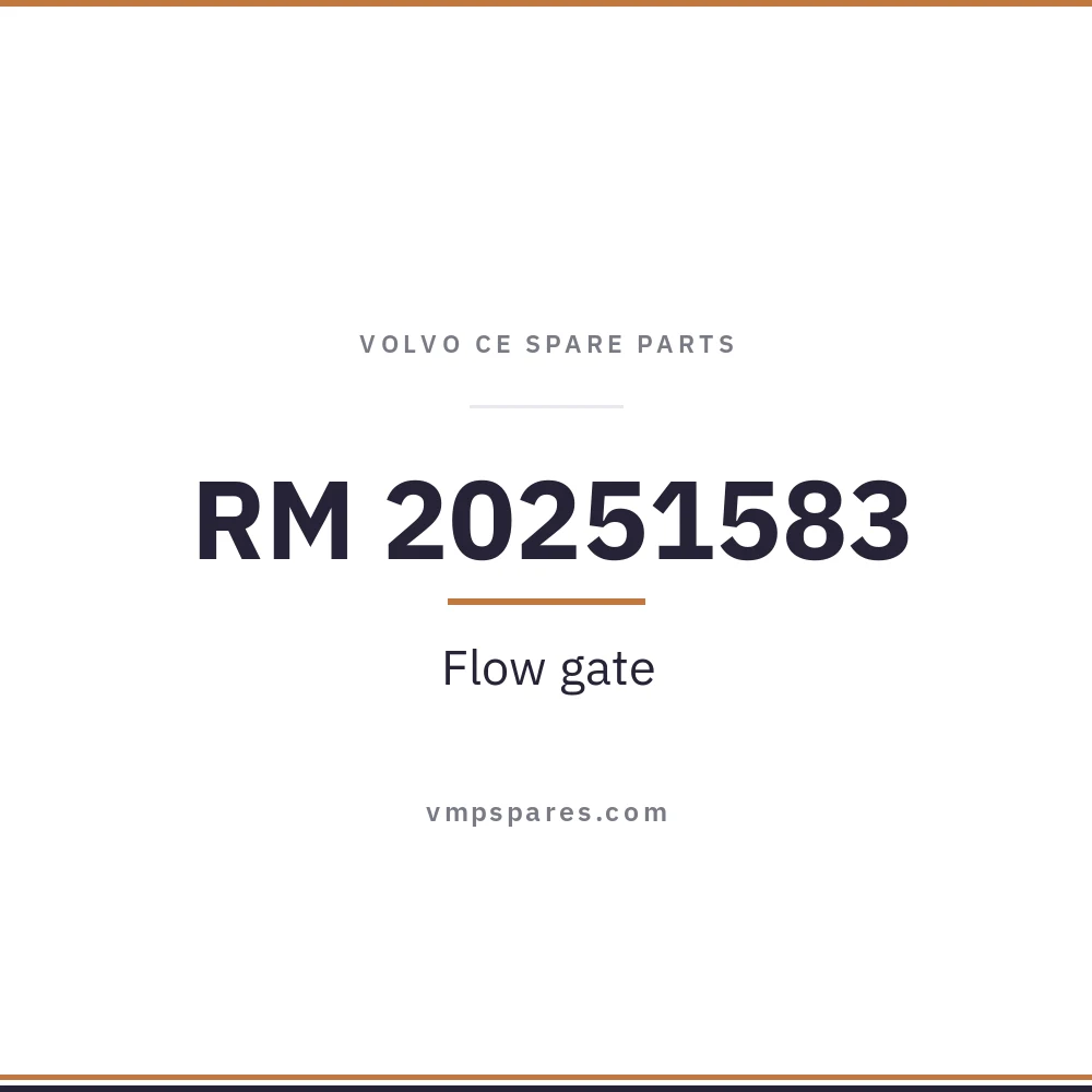RM 20251583 – Flow gate