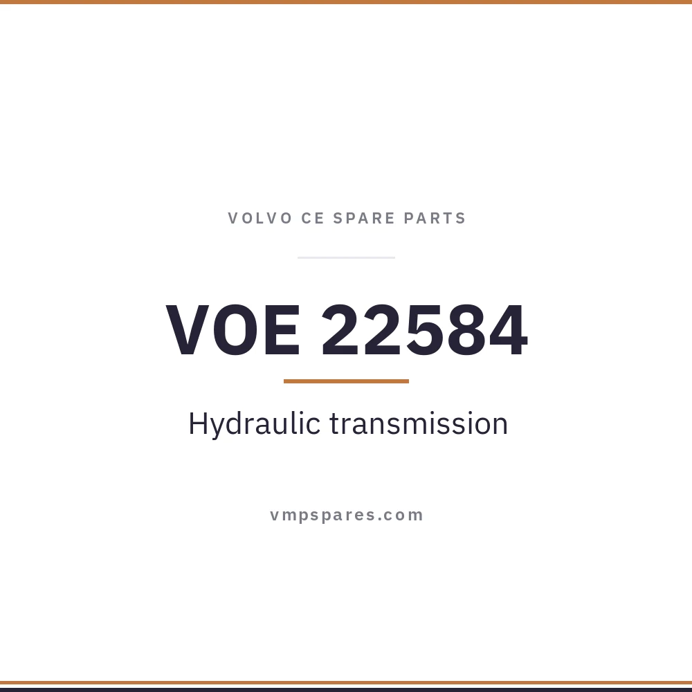 VOE 22584 – Hydraulic transmission