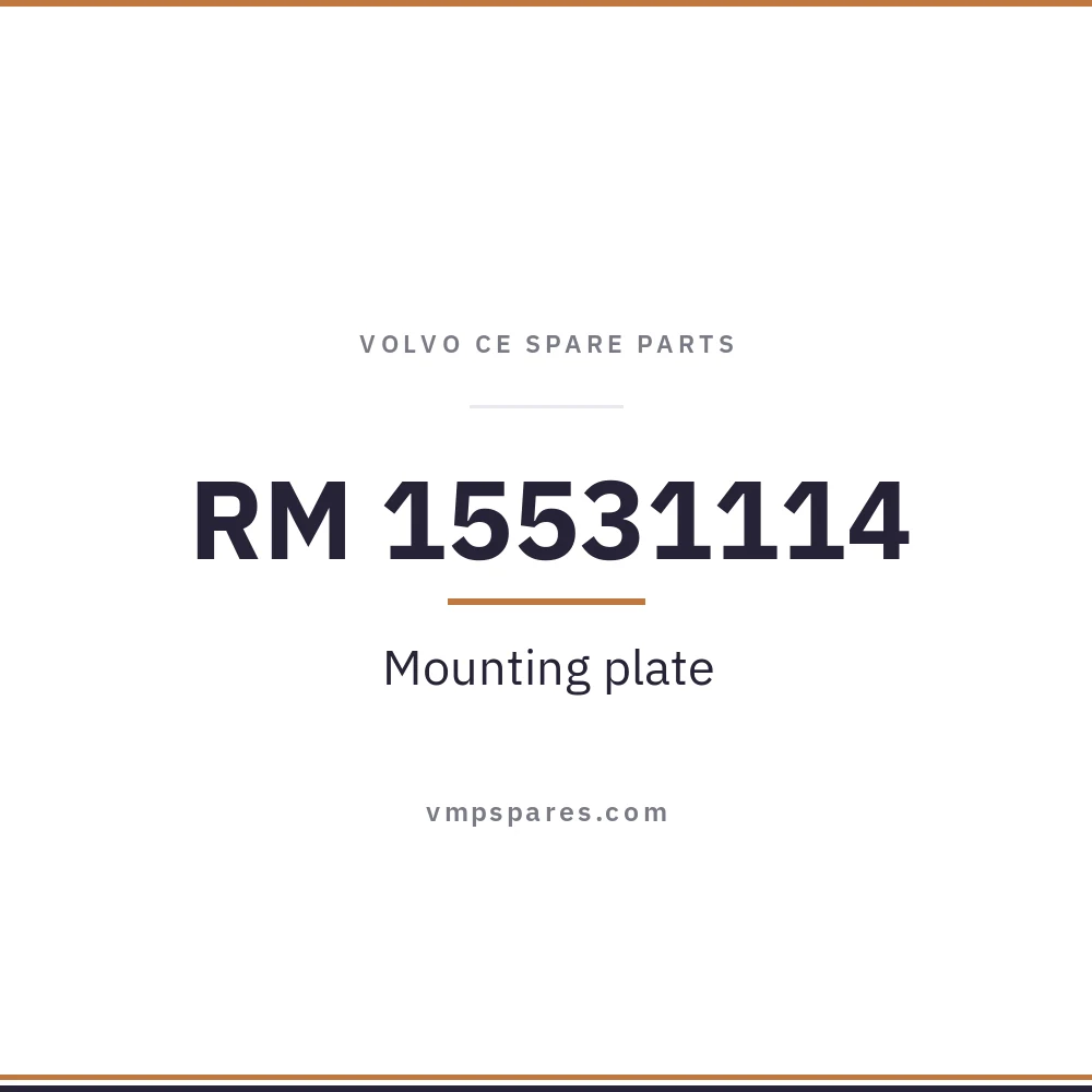 RM 15531114 – Mounting plate