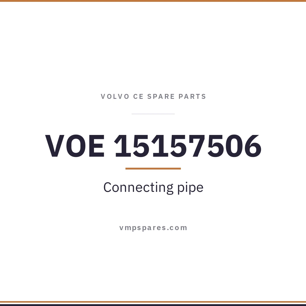 VOE 15157506 – Connecting pipe