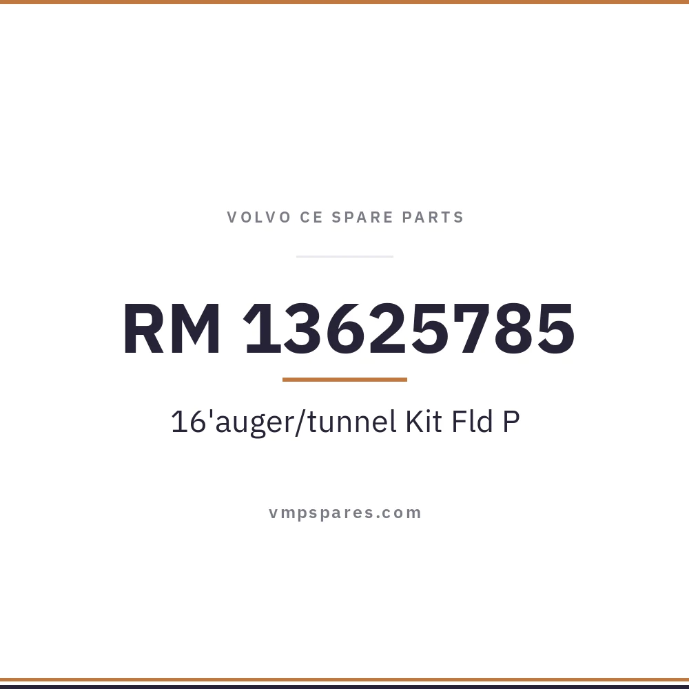 RM 13625785 – 16’auger/tunnel Kit Fld P