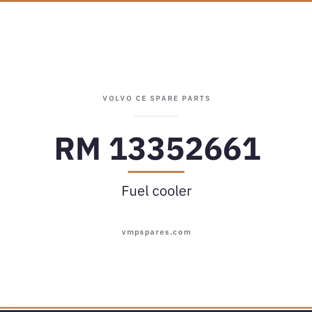 RM 13352661 – Fuel cooler