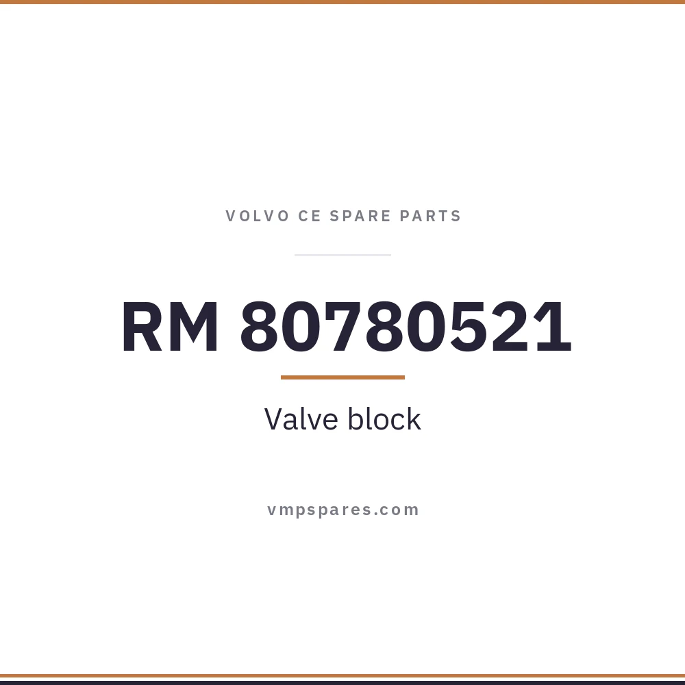 RM 80780521 – Valve block