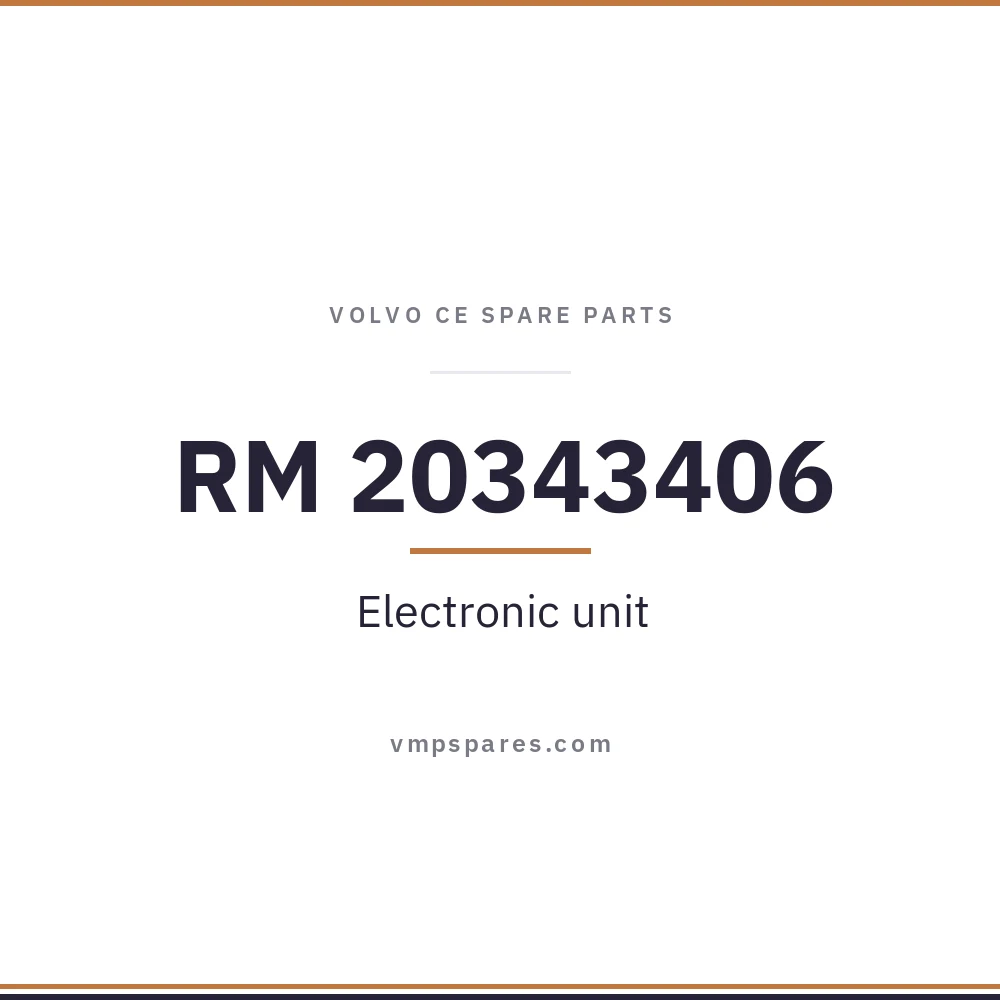 RM 20343406 – Electronic unit