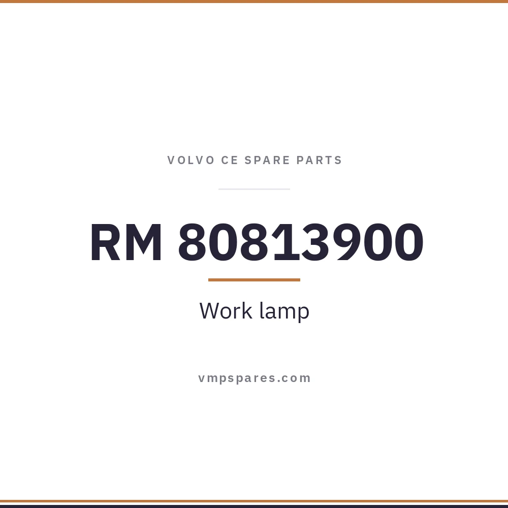 RM 80813900 – Work lamp