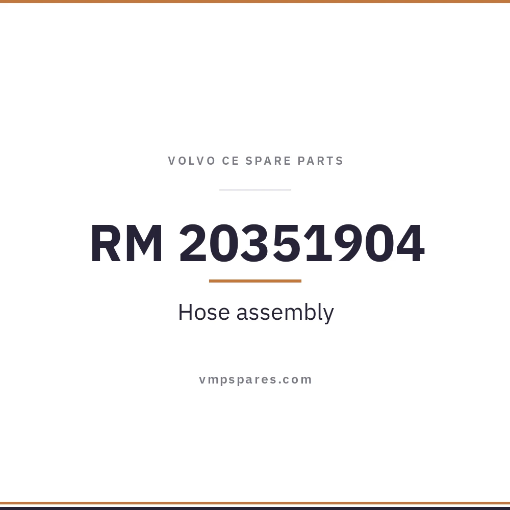 RM 20351904 – Hose assembly