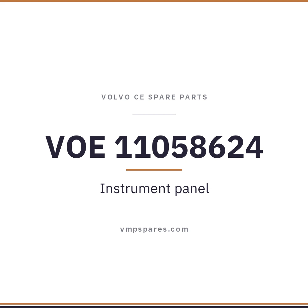 VOE 11058624 – Instrument panel