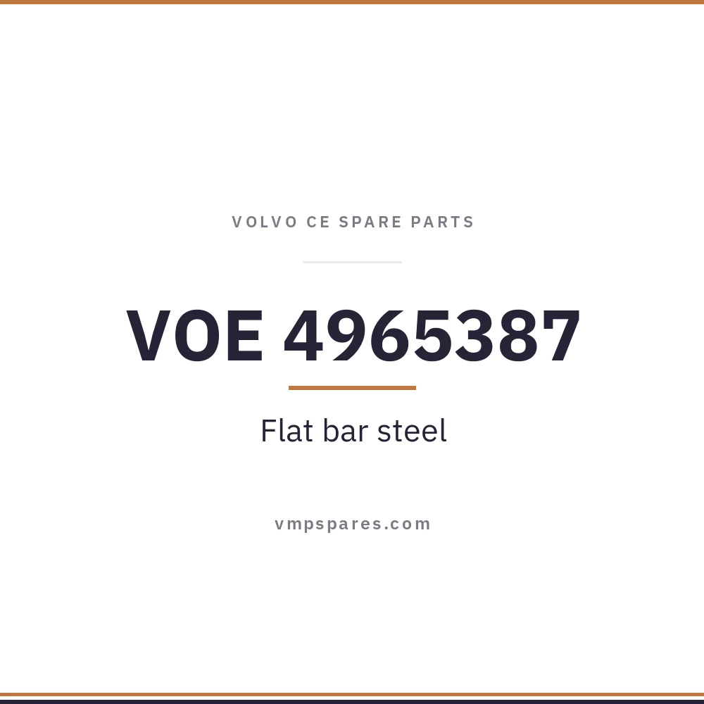 VOE 4965387 – Flat bar steel