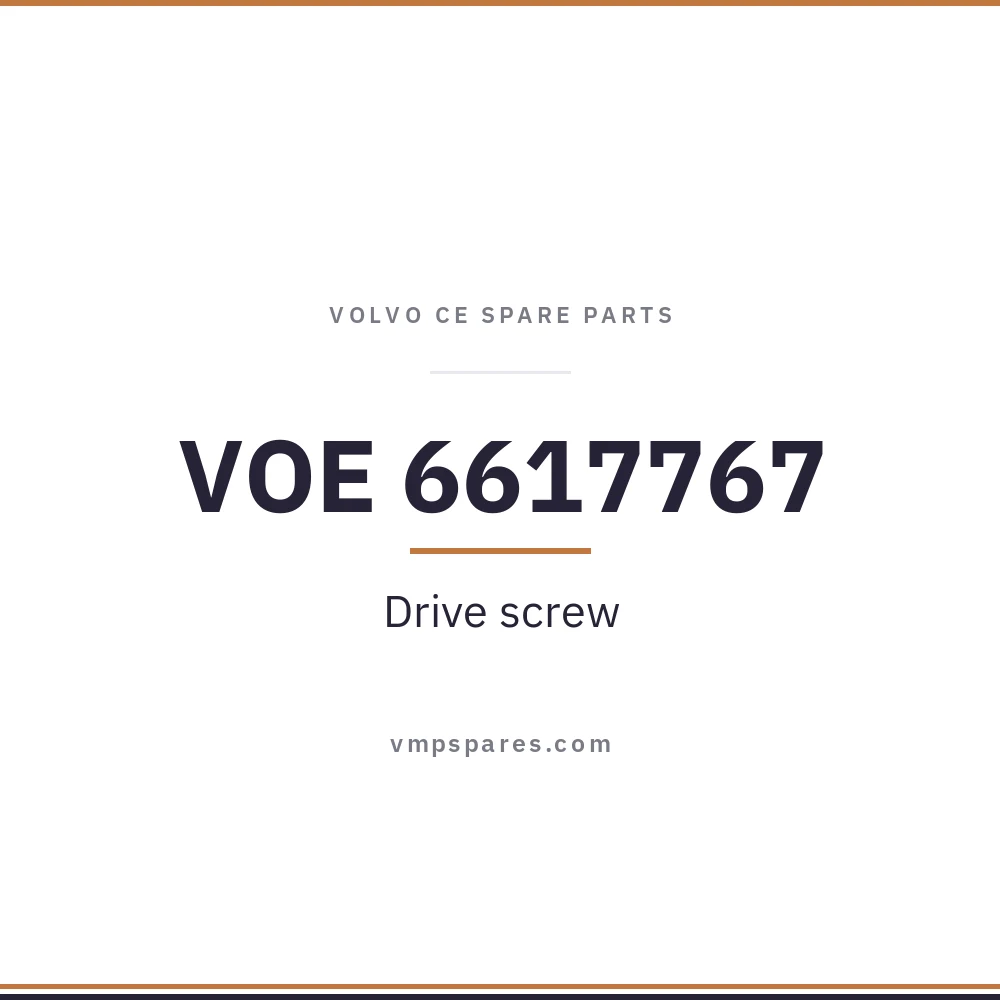 VOE 6617767 – Drive screw