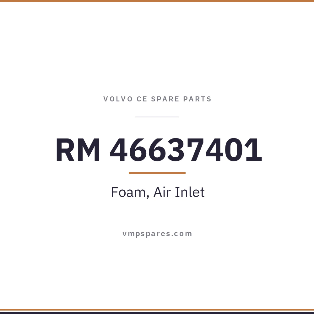 RM 46637401 – Foam, Air Inlet