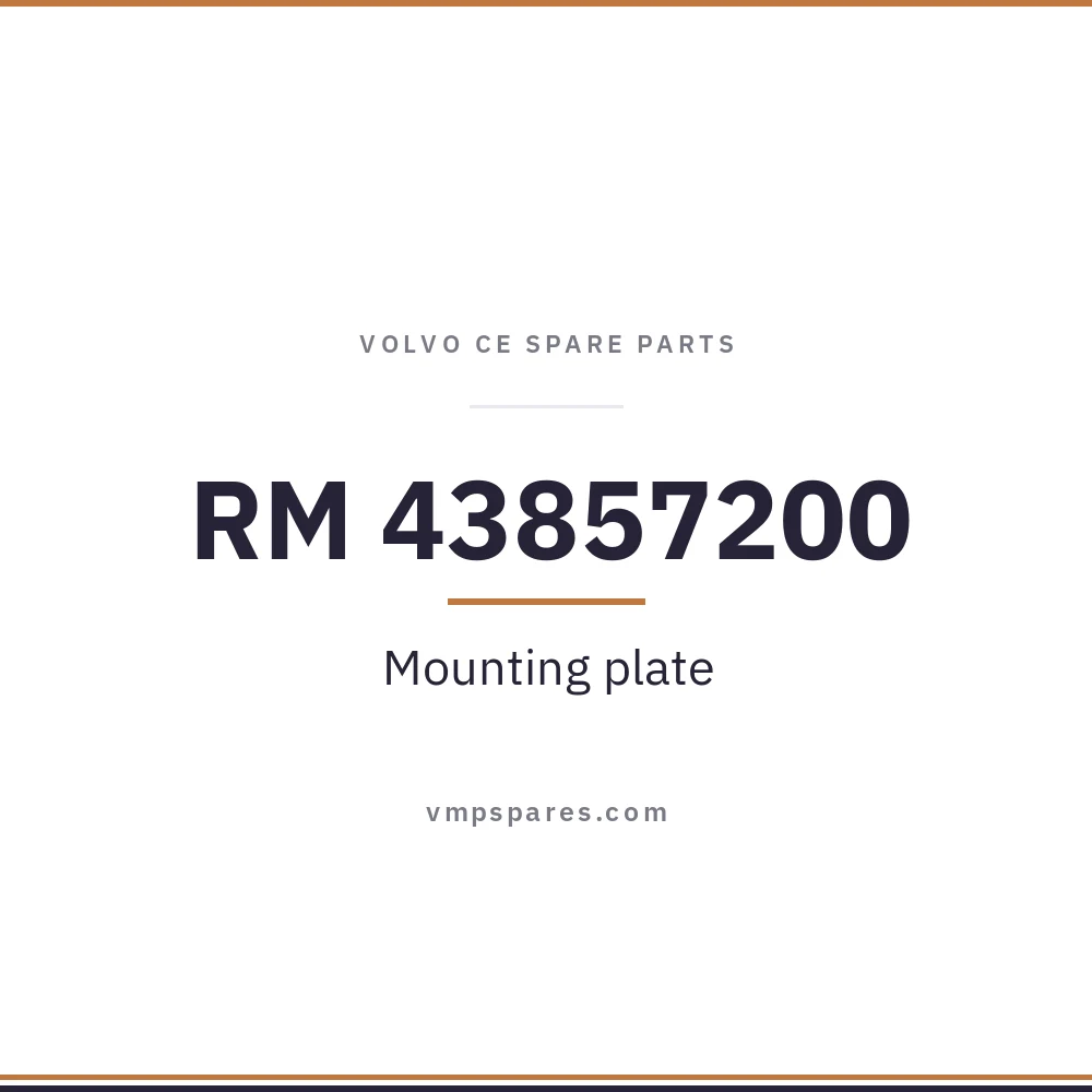RM 43857200 – Mounting plate