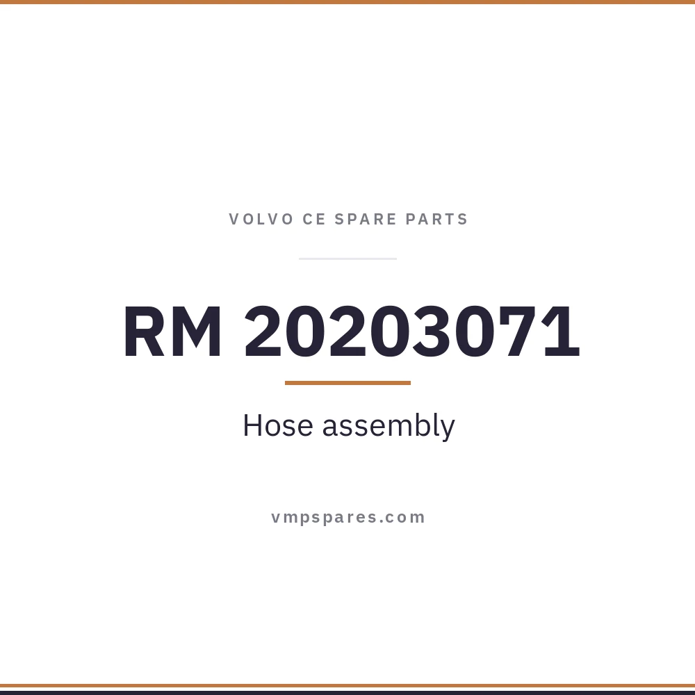 RM 20203071 – Hose assembly