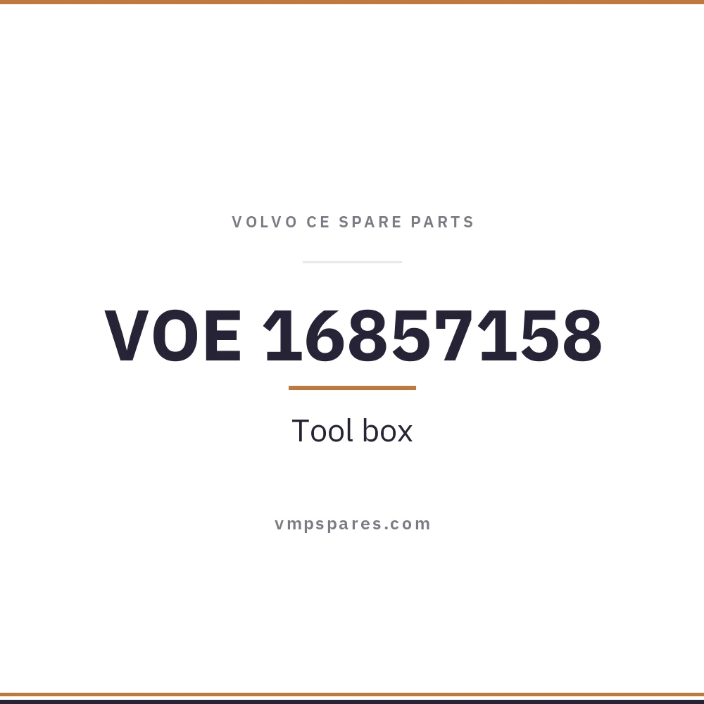 VOE 16857158 – Tool box