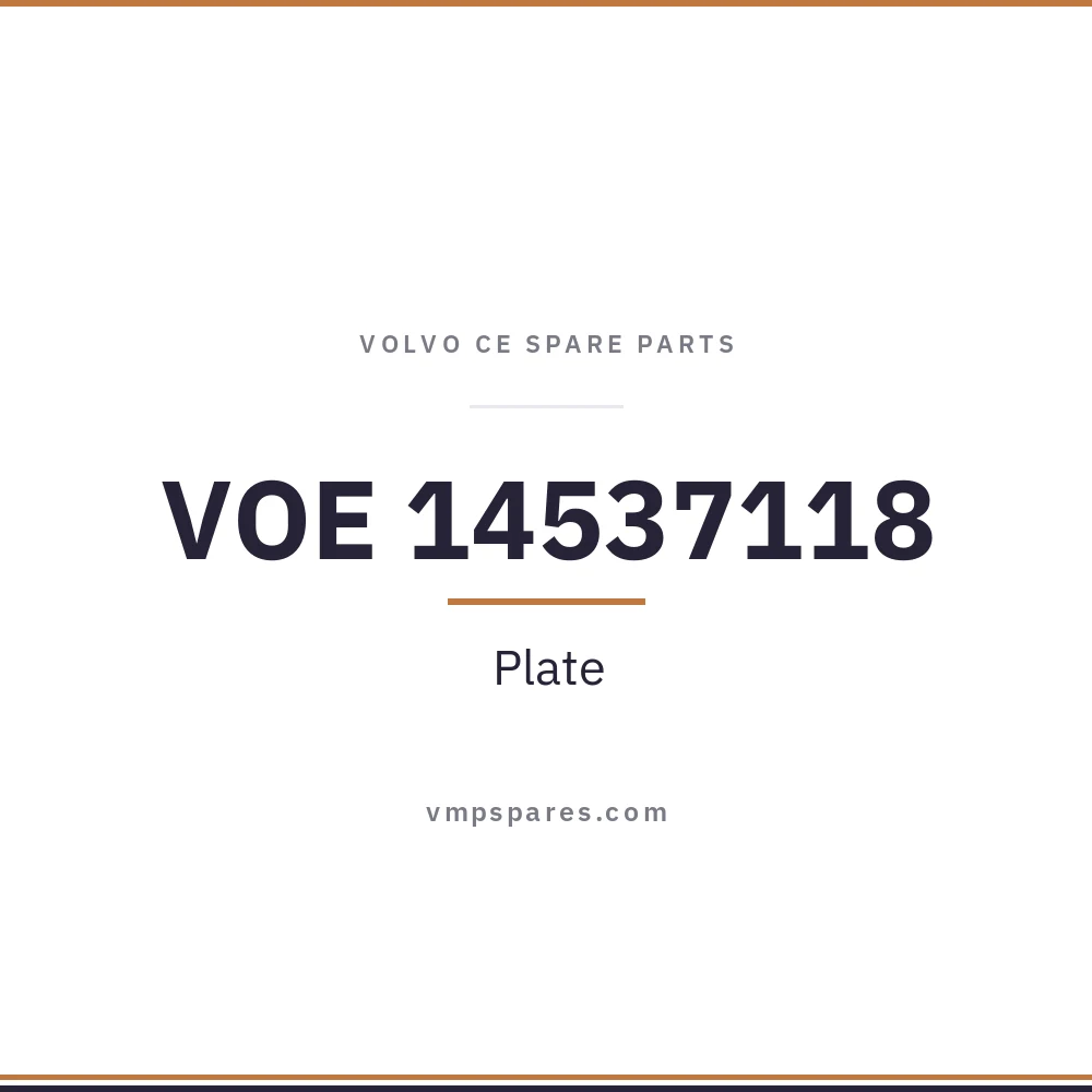 VOE 14537118 – Plate