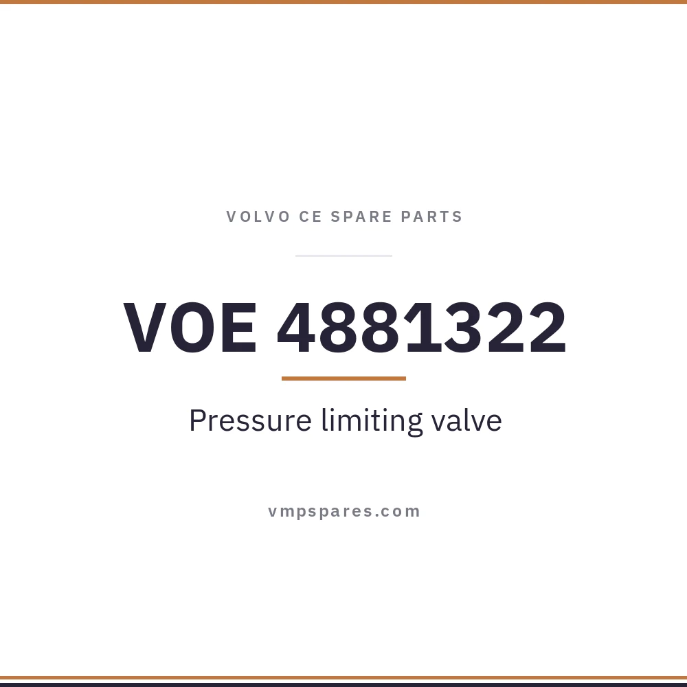 VOE 4881322 – Pressure limiting valve