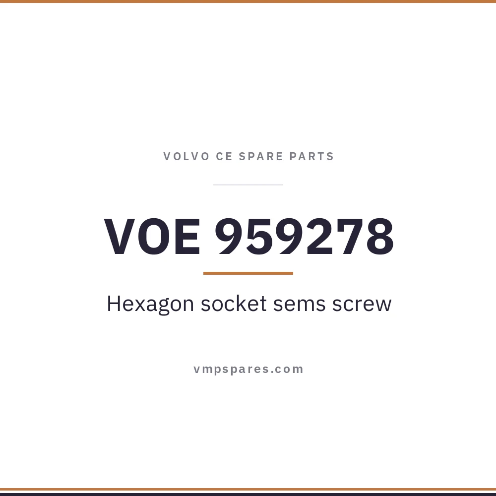 VOE 959278 – Hexagon socket sems screw