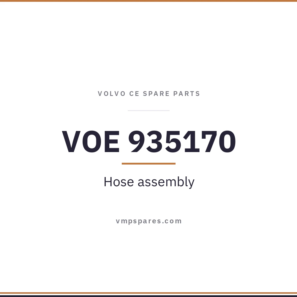 VOE 935170 – Hose assembly