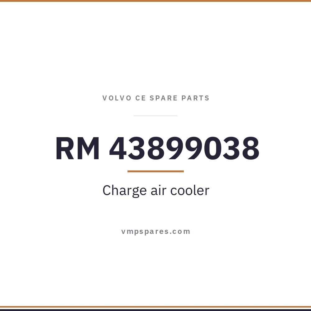 RM 43899038 – Charge air cooler