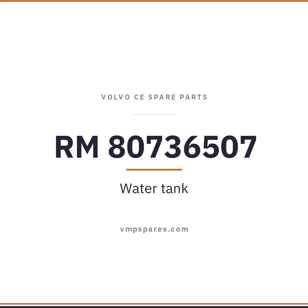 RM 80736507 – Water tank
