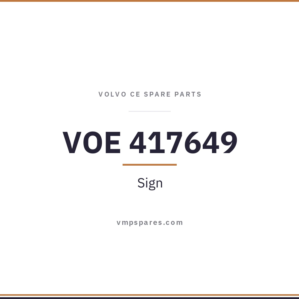 VOE 417649 – Sign