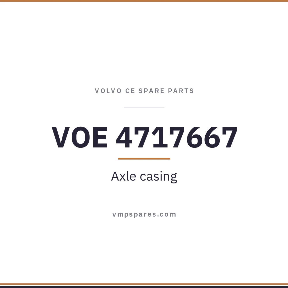 VOE 4717667 – Axle casing