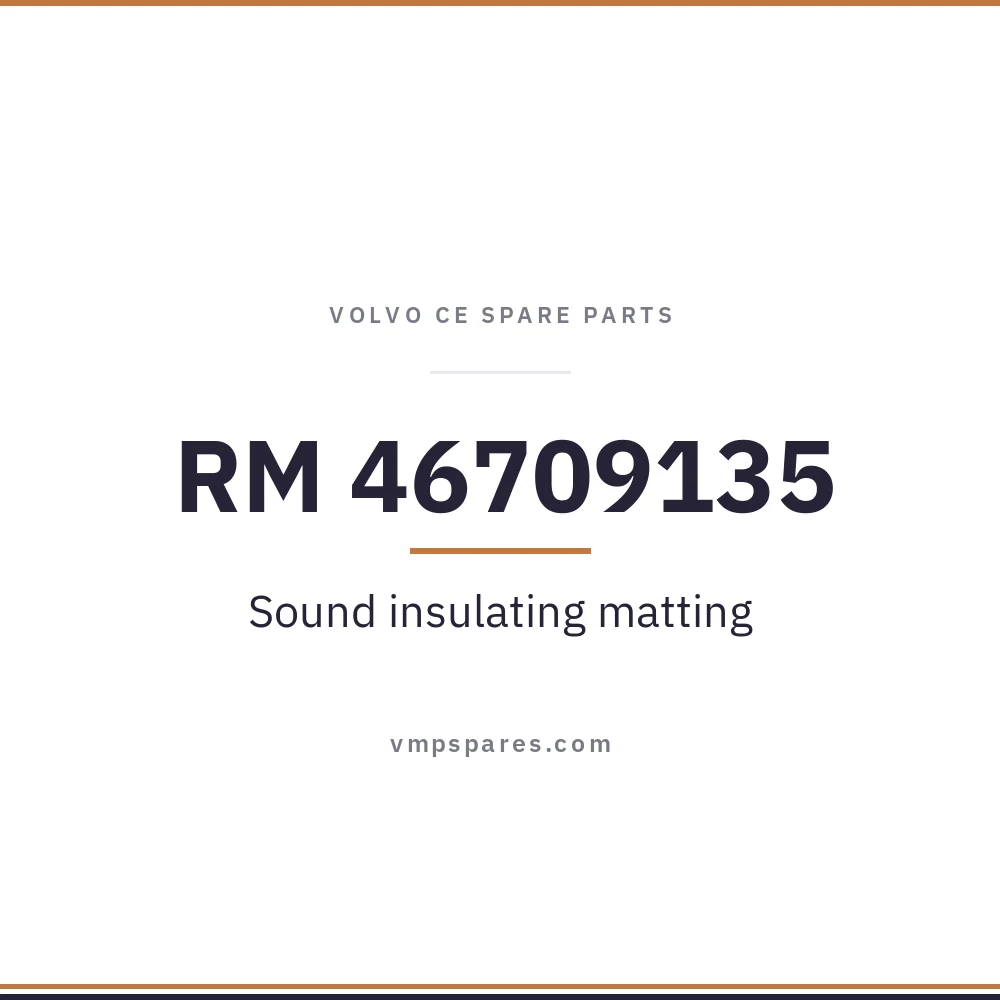 RM 46709135 – Sound insulating matting