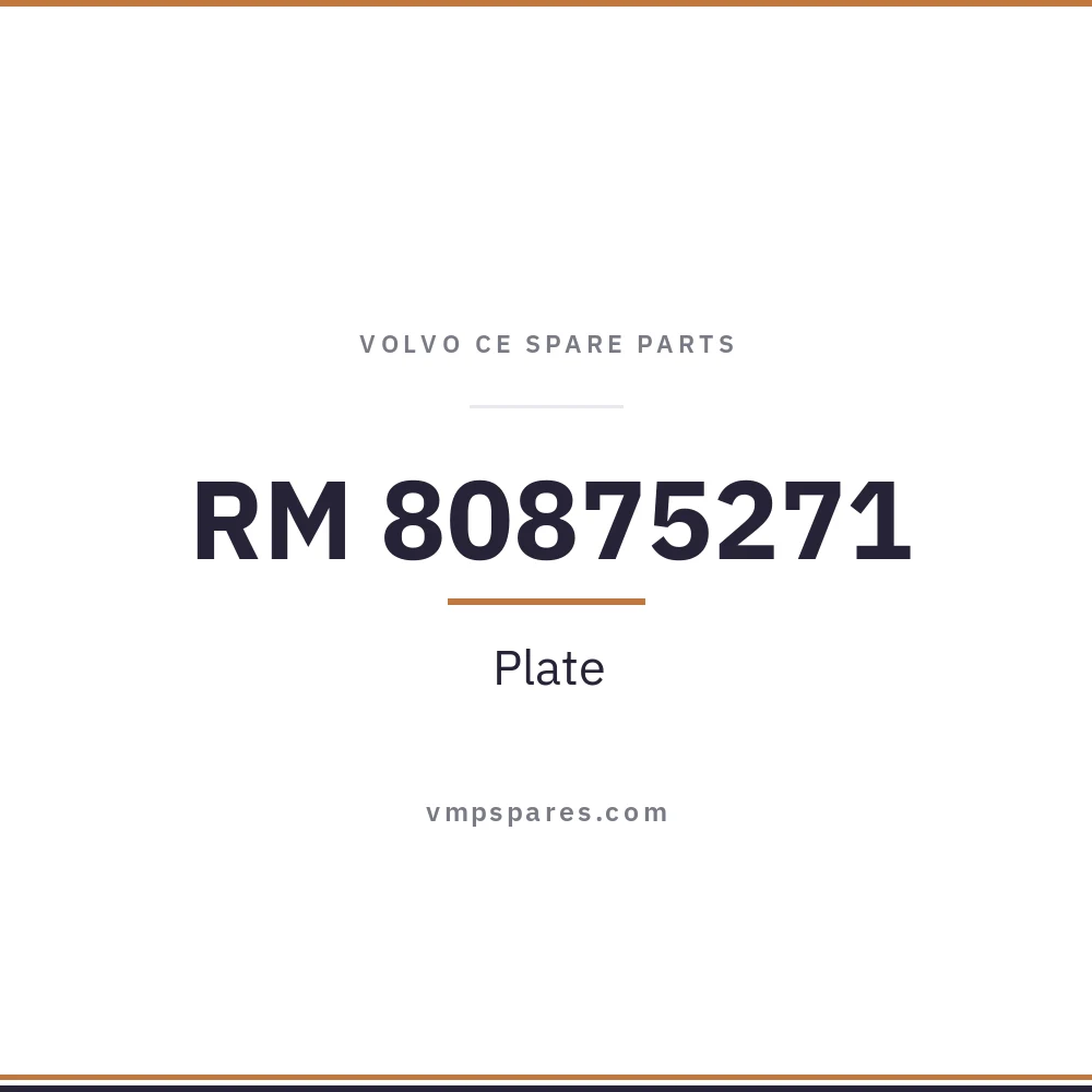 RM 80875271 – Plate