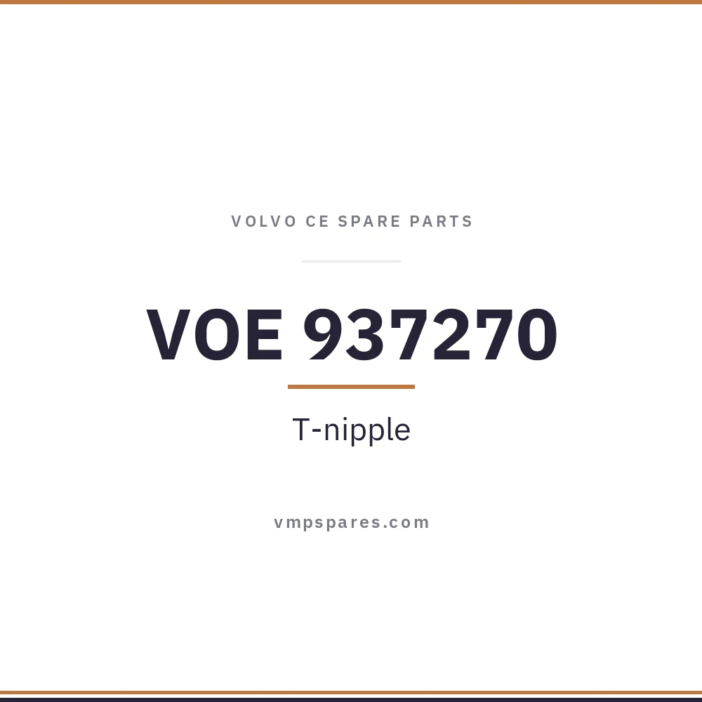 VOE 937270 – T-nipple