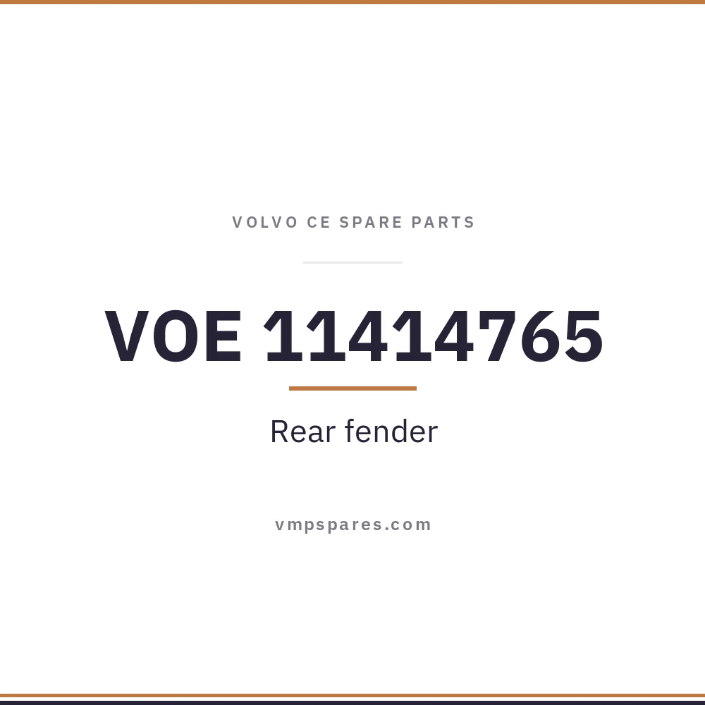 VOE 11414765 – Rear fender