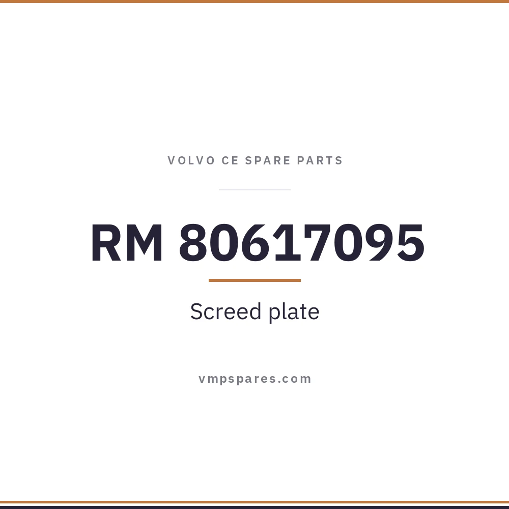 RM 80617095 – Screed plate
