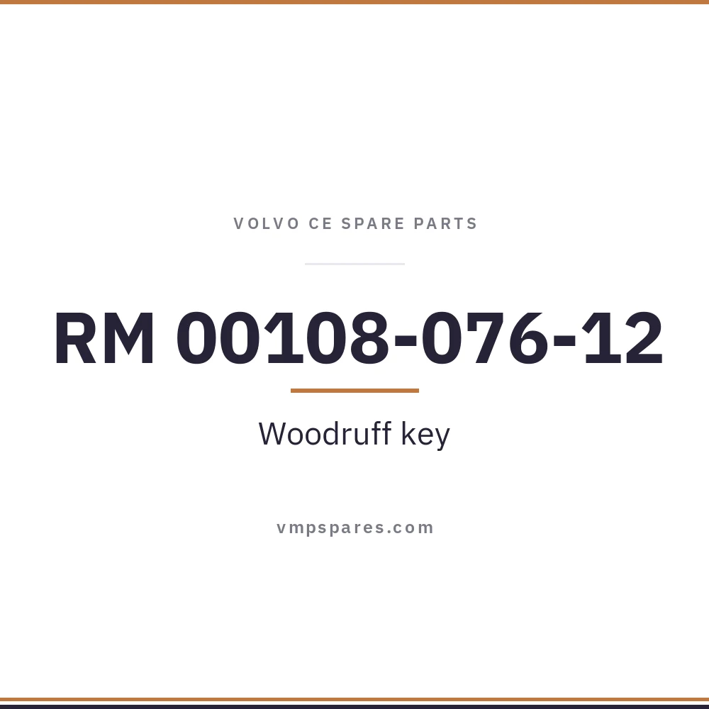 RM 00108-076-12 – Woodruff key