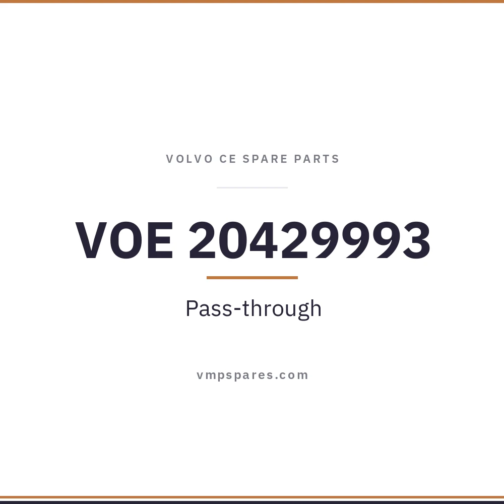 VOE 20429993 – Pass-through