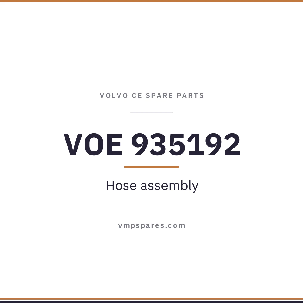 VOE 935192 – Hose assembly