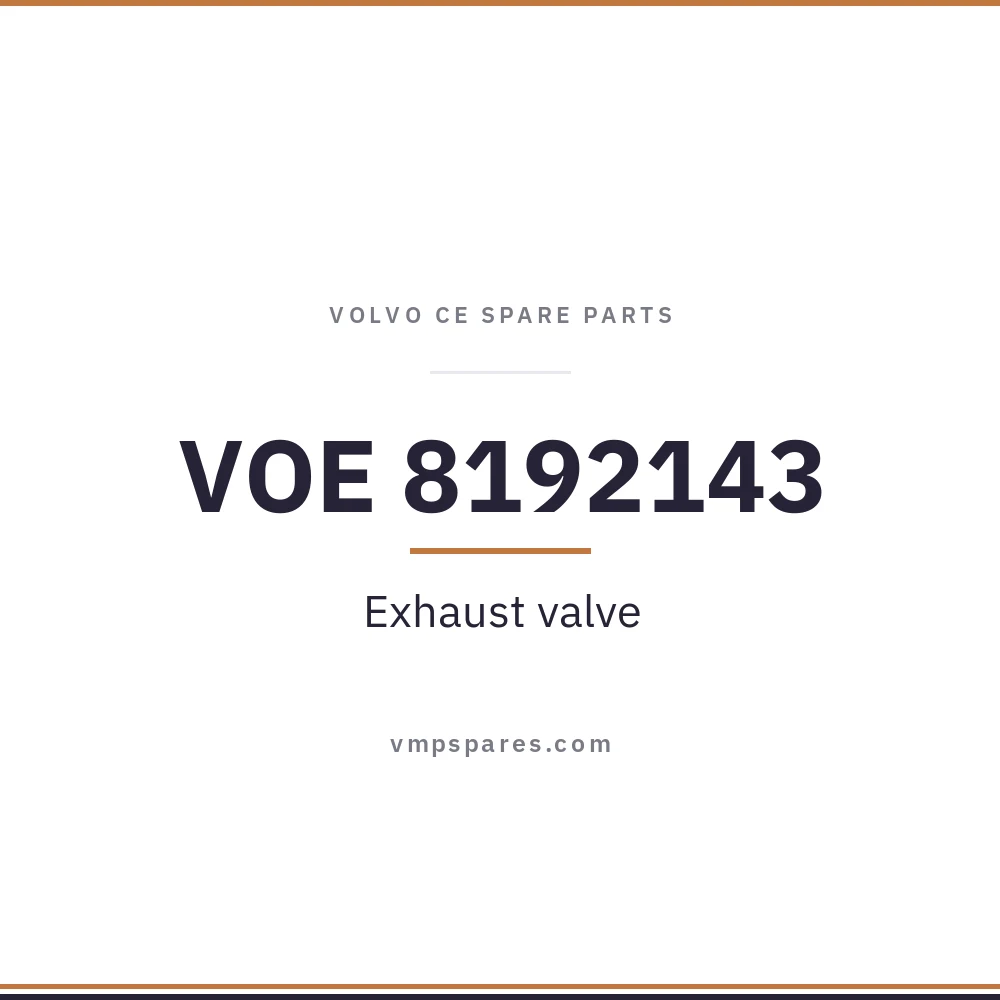 VOE 8192143 – Exhaust valve