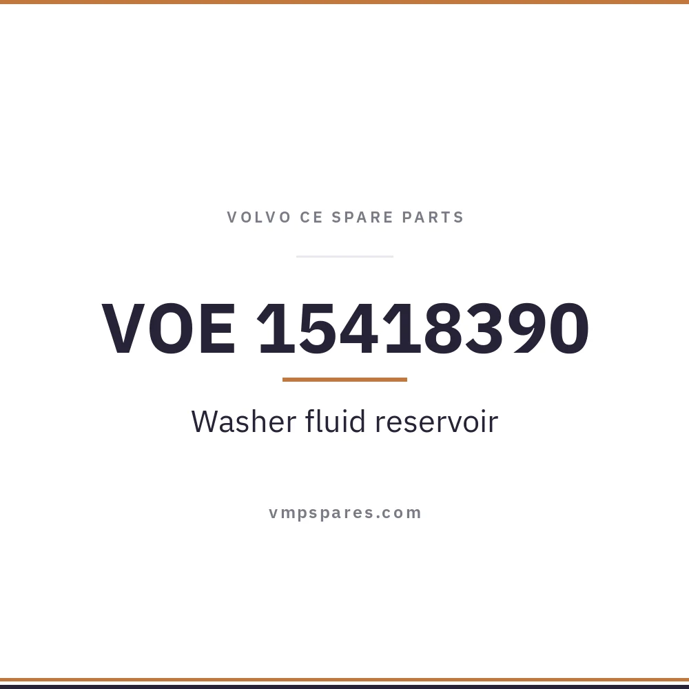 VOE 15418390 – Washer fluid reservoir