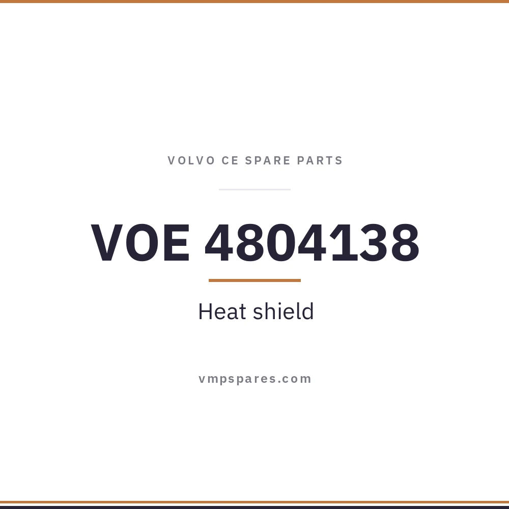 VOE 4804138 – Heat shield
