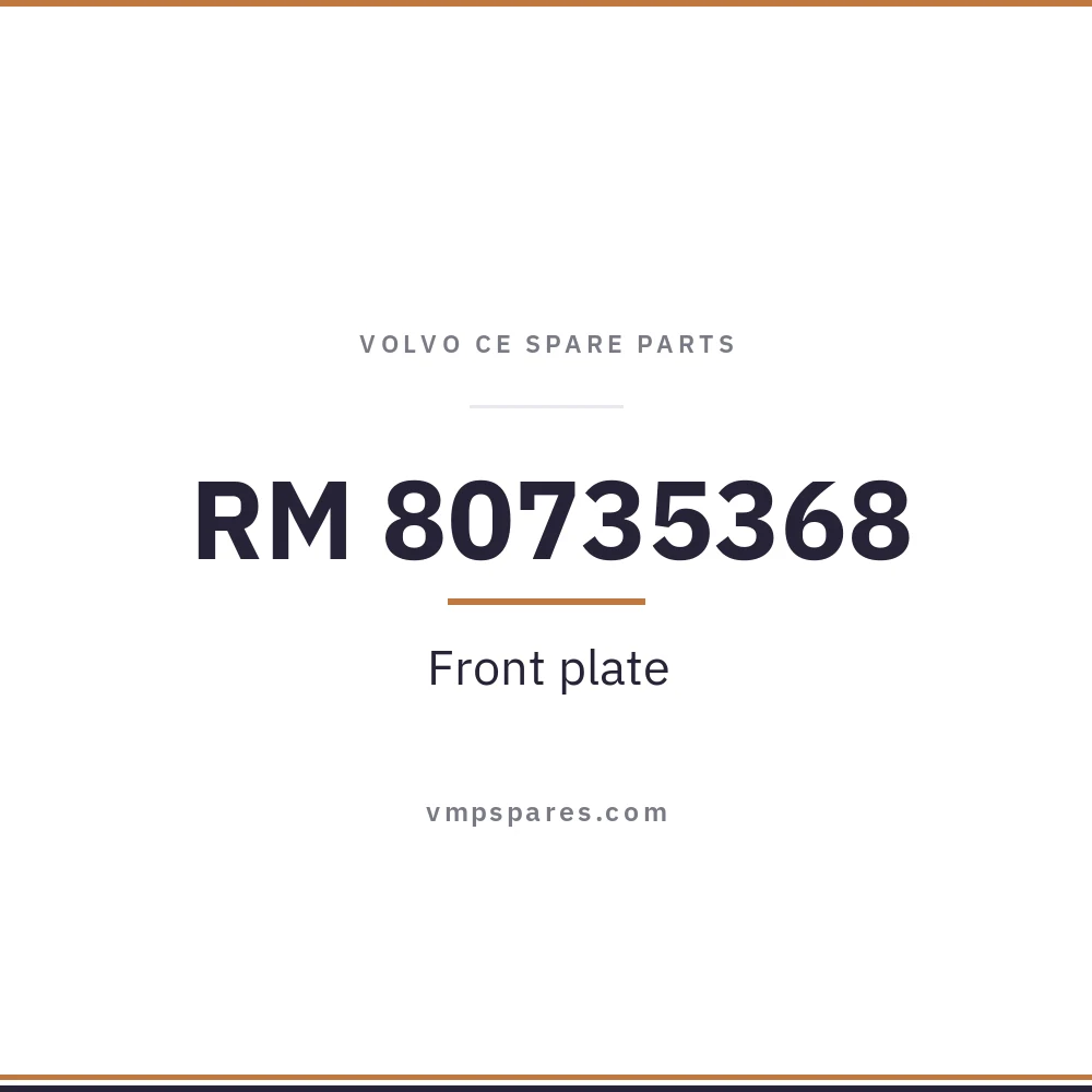 RM 80735368 – Front plate