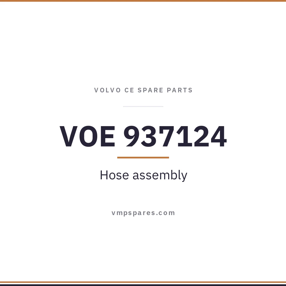 VOE 937124 – Hose assembly